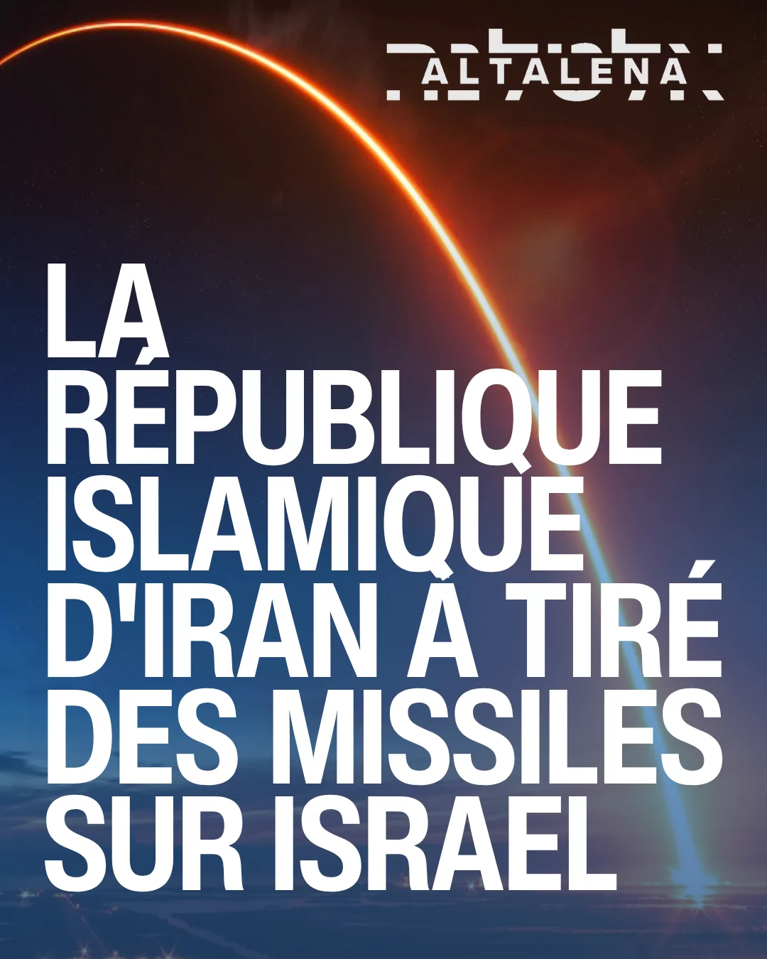 #BREAKING | Tsahal a détecté des tirs de missiles iraniens vers le nord d'Israël...