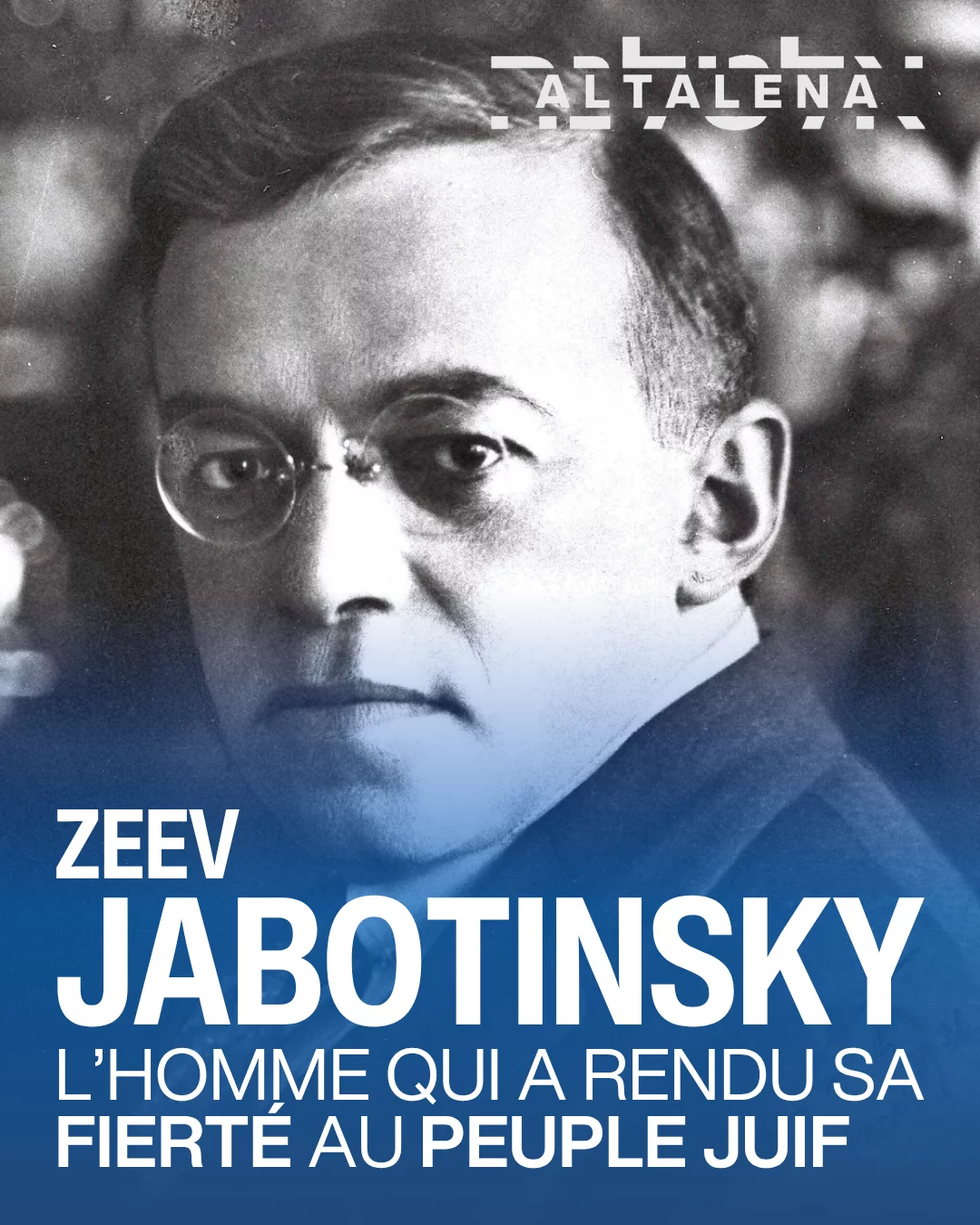 Image Instagram 1 - Journaliste, écrivain, soldat et penseur politique, Zeev Jabotinsky consacra sa...