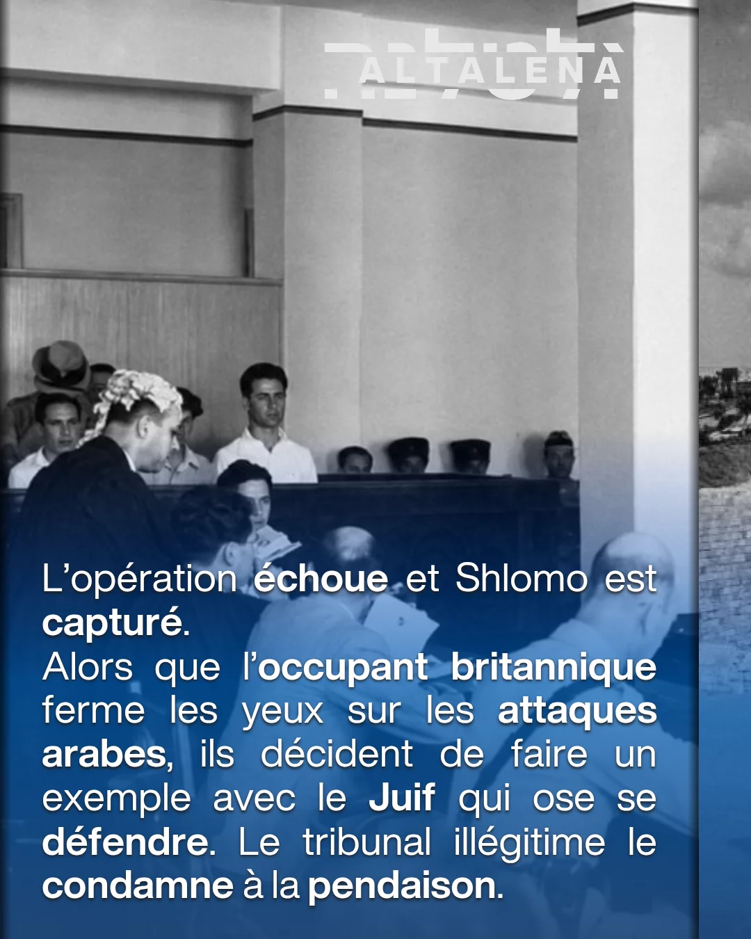 Image Instagram 4 - L'occupant britannique pensait terrifier la résistance juive en dressant une pot...